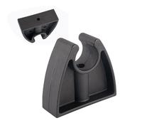 Générique Attaches pour Mât De Lumière Bateau | Support Noir De Fixation pour Lampe Torche | Support Marine pour Mur Quai Yacht Kayak Rangement Torcrochet Accessoire