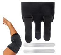 Générique Attelle de Coude pour Nuit | Protection ajustable avec attelles amovibles,Support de coude stabilisateur,Pour hommes, femmes, adolescents, sport, nuit, sommeil, post-entraînement, tennis,