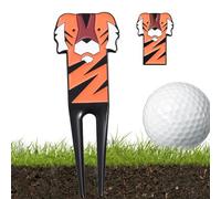 Générique Attrezzo per Divot E Marcatore Palla - Tigre Cartone Animato in Lega, Attrezzatura Sportiva Portatile | Strumento per Divot Da Golf,per Golfisti Club Campo Gioco Pratica Allenamento Cortil