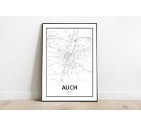 Générique Auch - Affiche - Poster - Impression (A4 : 210 x 297 mm)