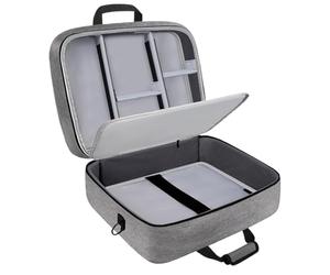 Générique Audio Mixer, DJ Bag, Cable Case with Adjustable Storage Design, Shock-Absorbing File Organizer, Music Equipment for Studio Gigs Tours Live Performances Travel, 15.75x12.99x6.1 inches