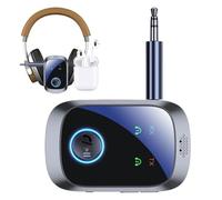 Générique Audio Transmitter Receiver - ABS 5.4 3.8x1.6x5.9cm | LCD Display Wireless Adapter With Device Connection And Hands Free Audio | Car Adapter | For Cars Headphones