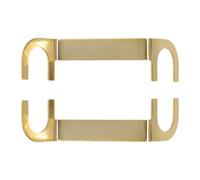 Générique Audio Wire Lugs - Copper Speaker Connectors for Binding Posts | Pure Copper Build, Gold Finish, Terminal Cup Piece, Junction Box Accessory, Compact Size, Secure Wiring Fit, Home Theater