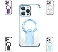 Générique Auraedge Kickstand Case, AuraEdge Magnetic Kickstand - Stylish, Strong, Phone Case with Glossy Finish, for iPhone 12, 13, 14, 15, 16 Pro Max/Plus (Blue,16 Pro Max)