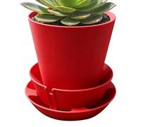 Générique Auto Irrigation Pot, Smart Moisture Planter System, 3.94in Abs with Reservoir, Hydration Abs Container, Minimal Garden Design, Indoor Balcony Use Home Patio Plant Setup