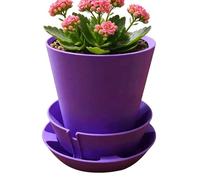 Générique Auto Irrigation Pot, Smart Moisture Planter System, 3.94in Abs with Reservoir, Hydration Abs Container, Minimal Garden Design, Indoor Balcony Use Home Patio Plant Setup