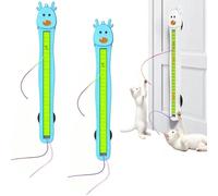Générique Auto Motion Flying Rope Cat Toy - from Lazy to Crazy, Automatic Electric Wall Mounted Interactive Cat Toy for Indoor Cats, Hands-Free Exercise, Boredom Relief & Daily Exercise (Blue*2)