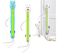 Générique Auto Motion Flying Rope Cat Toy - from Lazy to Crazy, Automatic Electric Wall Mounted Interactive Cat Toy for Indoor Cats, Hands-Free Exercise, Boredom Relief & Daily Exercise (White*2)