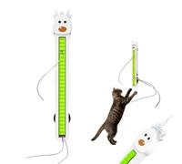 Générique Auto Motion Flying Rope Cat Toy, Wall Mounted Electric Interactive Cat Toy, Rechargeable Moving Enrichment Feline Teaser Boredom Relief, Daily Exercise for Indoor Pets and Cats ，White