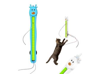Générique Auto Motion Flying Rope Cat Toy, Wall Mounted Electric Interactive Cat Toy, Rechargeable Moving Enrichment Feline Teaser Boredom Relief, Daily Exercise for Indoor Pets and Cats ，Blue