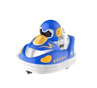 Générique Auto Tamponneuse Télécommandée, Auto Tamponneuse Musicale à LED, Jouet pour Enfants Rotatif à 360 Degrés, Auto Tamponneuse Rechargeable pour Enfants (Blue)