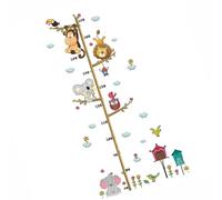 Générique Autocollant Mural de Dessin Animé Pvc Amovible et Réutilisable pour Chambre D'garçon et Filles Décoration Murale Toise Animaux pour Salon et Chambre