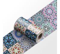 Générique Autocollant Mural Imperméable et Amovible en PVC - Bordure Adhésive pour Cuisine, Salle de Bain, Salon, Chambre, Portes et Fenêtres (Style 28, 10cm*240cm)