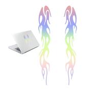 Générique Autocollants De Flamme - Pack De Décalcomanies De Feu De Moto, PVC, Solide, Résistant Aux Intempéries, Adhérence Lisse | Autocollants pour Vélo, Voiture, Vélo, Bricolage, Décoration, Person