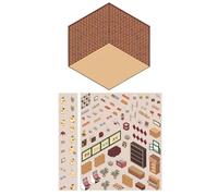 Générique - Autocollants De Scène, Créer Vos Propres Autocollants De Maison, Miniature, Scénique, Brown, Vintage DIY, Intérieur, Stickers De Scène