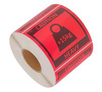 Générique Autocollants D'étiquettes de Levage Équipe Rouges Symbole de Lourdeur, Adhésifs Puissants pour Gestion Logistique, 500 Étiquettes par Rouleau, pour Expédition