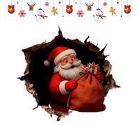 Générique Autocollants du Père Noël - Décorations Murales Amovibles Réutilisables | Idéales pour Réfrigérateur Domicile Fête Hiver Salle De Bain Chambre Cuisine Extérieur Espace De Travail 40x30cm