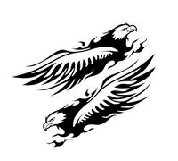 Générique Autocollants Et Décalcomanies pour Moto | Motif pour Véhicules,Style Rétro Réfléchissant Imperméable Autocollant Adhésif pour Véhicules Moto Scooter VTT Camion Décoration