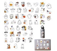 Générique Autocollants Fantômes, Mignons Imperméables 50 Pièces Autocollants Fêtes, Décalcomanie Cartoon pour Téléphones Mobiles Vitre de Voiture Porte Fête Gourdes Bagages Tasses
