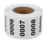 Générique Autocollants Numériques Consécutifs 40X20 MM pour Bureau et Garage 1000 Pièces Identification Facile