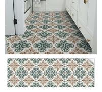 Générique Autocollants pour Carrelage Mural, Carrelage De Sol en Vinyle Imperméable Auto-adhésif, Autocollants en PVC épaissi 30x30cm (Vintage Pattern)