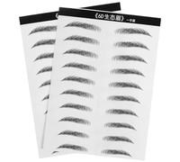 Générique Autocollants pour Sourcils 6D Effet Poil Imperméables 10 Paires Patchs Artificiels pour Maquillage Simulation Naturelle Adaptés Femmes et Peau Sensible
