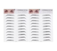 Générique Autocollants pour Sourcils Effet Relief Noir 2pcs en Papier Longue Durée pour Créer des Sourcils Outil pour Débutants Hommes