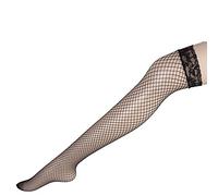 Générique Autofixants pour Femme Bas en Résille de cuisse Collants en Dentelle Antidérapant Silicone