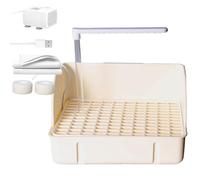 Générique Automatic Bird Bath Circulating Shower Fountain with Pump, Pet Cage Bathing Container, Perfect for Parakeet Conure Lovebird Cockatiel Sparrow Finch and Small Birds, 11.42x8.66x12.99 in