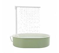Générique Automatic Bird Bath - Conure Waterer Spray | with Pump USB Powered Parakeet Shower for Small Medium Cage Outdoor Indoor Balcony Patio Ground