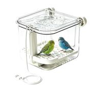 Générique Automatic Bird Bath Tub Circulating Cage Shower for Pet Birds