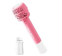 Générique Automatic Bubble Blower Wand - Light Up Party Toy Set, Outdoor Foam Bubble Generator Item, Ready Solution Fun Accessory Tool, Kid Entertainment Activity Kit | Children Play, Activity, Party
