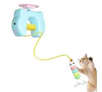 Générique Automatic Cat Toy - Interactive Electric Teaser for Indoor Cats | Rotating Wand with Motion Sensor, Rechargeable Smart Play Device for Exercise, Entertainment Pet 3.54x3.15x1.18 in