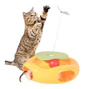 Générique Automatic Cat Toy, Interactive Kitten Teaser Toy, Electric Fluttering Pet Entertainment Accessory, Colorful Motion-Based Exercise Device, Ideal for Living Room, Park, Balcony, Backyard
