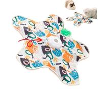 Générique Automatic Cat Toy Mat, 3 Modes Touch Activated Spin Mat, Compact Heavy Duty Fun Boredom and Exercise, Star Shape Interactive Cat Toy for Indoor Home Play, Keeps Pets Engaged Active