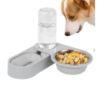 Générique Automatic Pet Feeder, Rotatable Pet Bowl, Stainless Steel Bowl, Non-Slip Pet Bowl, Cat Food Dispenser, Automatic Water Dispenser, Pet Waterer, Portable Pet Feeder
