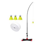 Générique Automatic Rebound Badminton Trainer - Single Badminton Trainer | Foldable Portable Self-Exercise Practice Tool Badminton Single Practice Set for Women Men Teens Indoor Outdoor Home Backyard