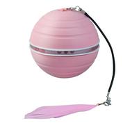 Générique Automatic Rolling Ball, Rechargeable Self-Moving Cat Toy, 2.6x2.6 inches, Portable Interactive Rolling Toy for Indoor Played for Small, Medium, Large Breed Cats