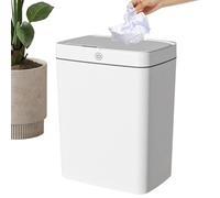 Générique Automatic Trash Can, 18L Electric Smart Garbage Bin with Lid, Touchless Waste Bin for Bathroom Kitchen, Anti Odor Can, Auto Open Sensor for College Students, Elderly, Kids, Adults, Home Use