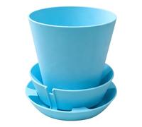 Générique Automatic Watering Plant Pots, Cute Small Planter, Outdoor Flower Holder for Porch, Decorative Gradient Style, Garden Balcony Accessory, Home Yard Landscape Tree Planting Solution