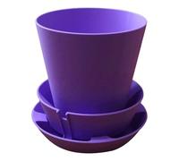 Générique Automatic Watering Planter, Small Flower Pot, Self Irrigation with Smart Design, Porch Planter with Compact Size, 3.94x3.94x5.12 inches Plant Holder, Home Garden for Yard Outdoor Use