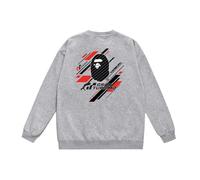 Générique Autumn Winter Teen Loose Fit Hoodie - Trendy Simple Monkey Avatar Cartoon Print, Doublé en Polaire, Style Unisex pour Garçons Et Filles-Color-6||x_l