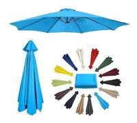 Générique Auvent De Rechange pour Parasol, 6/8 Baleines Toile De Rechange pour Parasol Polyester, Dessus De Parapluie De Remplacement pour Parasol De Jardin Terrasse, Protection UV 30+