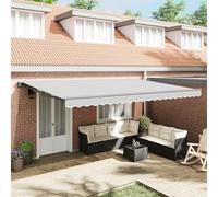 Générique Auvent Électrique Semi-Cassette Métallique Rétractable,Accessoires pour Stores extérieurs,32.68KG-42002538