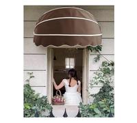 Générique Auvent incurvé, Marquise de Porte d'entrée en Tissu Polyester, auvent arqué Pliable, auvent de Protection Solaire pour Jardin, Protection de Porte à Monter soi-même, auvent Anti-UV
