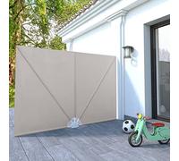 Générique Auvent latéral Pliable de terrasse Crème 240 x 160 cm,Parasols & voiles d'ombrage,4KG-44567