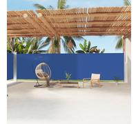 Générique Auvent latéral rétractable Bleu 200x1200 cm,Parasols & voiles d'ombrage,20.35KG-318082