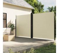 Générique Auvent latéral rétractable crème 220x1000 cm,Parasols & voiles d'ombrage,20.65KG-4004775