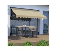 Générique Auvent rétractable manivelle pour terrasse et Jardin, abri Pare-Soleil extérieur, 4 m de Large