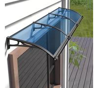Générique Auvent Transparent d'extérieur - Auvent Bleu élégant pour l'extérieur, 120 x 120 cm, résistant aux intempéries, Protection extérieure Durable pour l'entrée de la Maison.